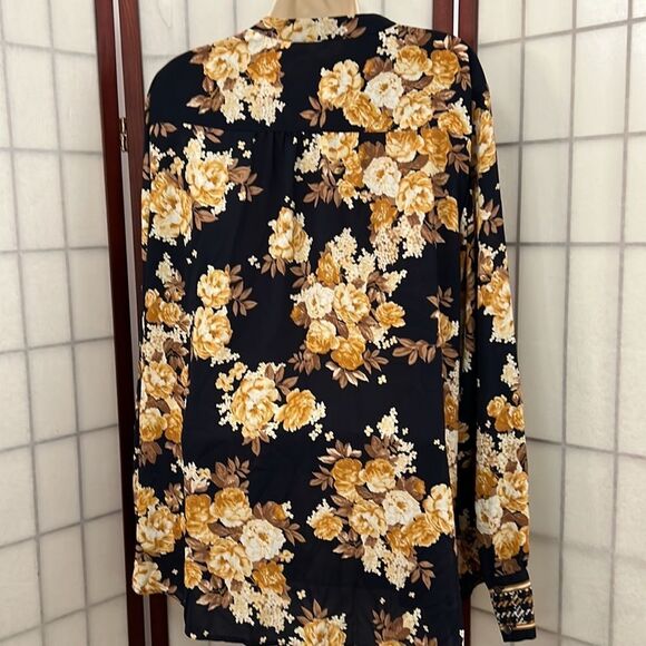 CHARTER CLUB FLORAL BLOUSE‎ SIZE XL - Picture 4 of 4
